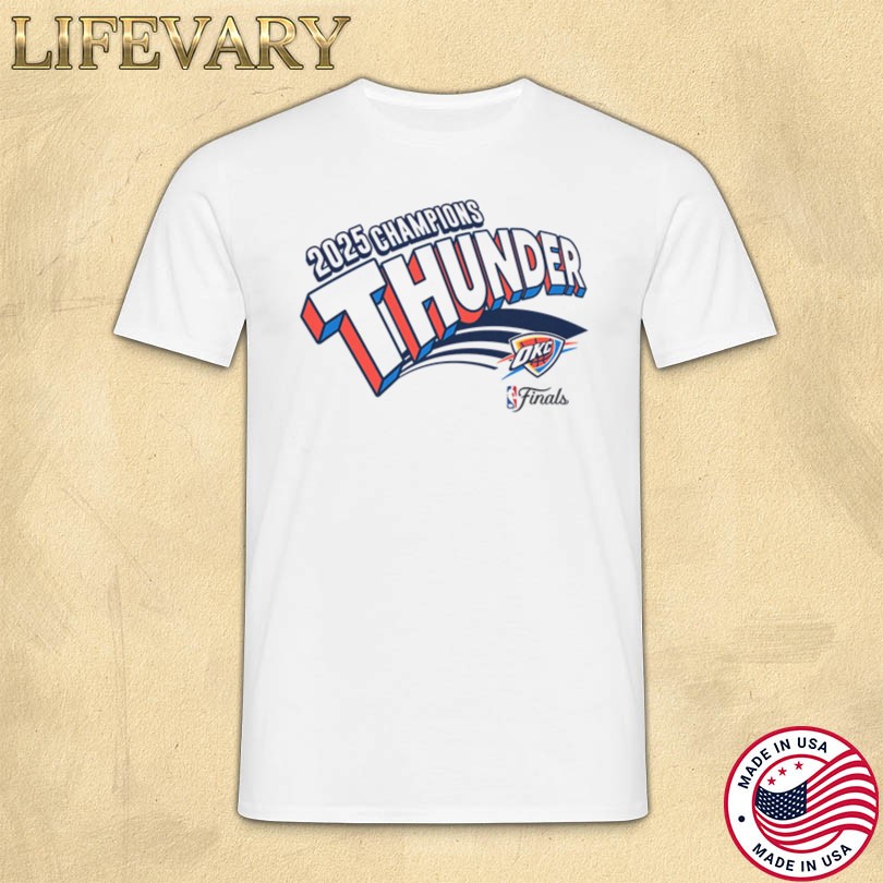 Oklahoma City Thunder 2025 NBA Champions Comic T-Shirt