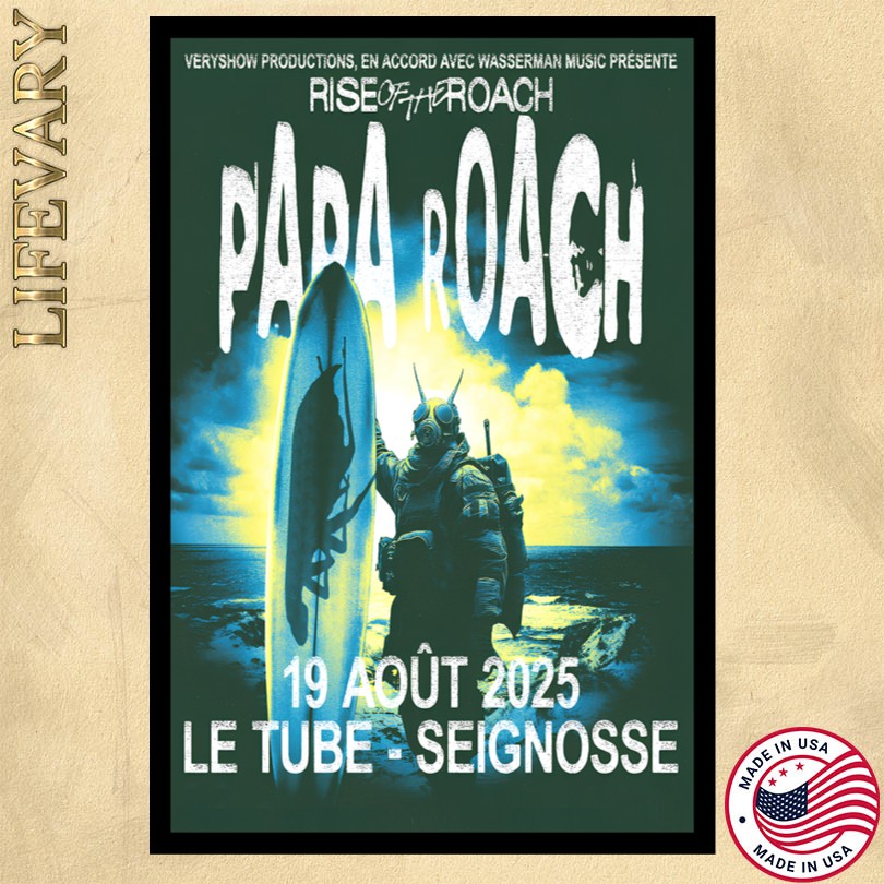 Papa Roach Seignosse Le Tube 8 19 25 Event Poster