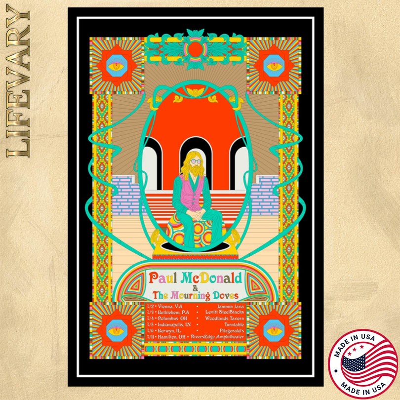 Paul McDonald & The Mourning Doves Tour 2025 Poster