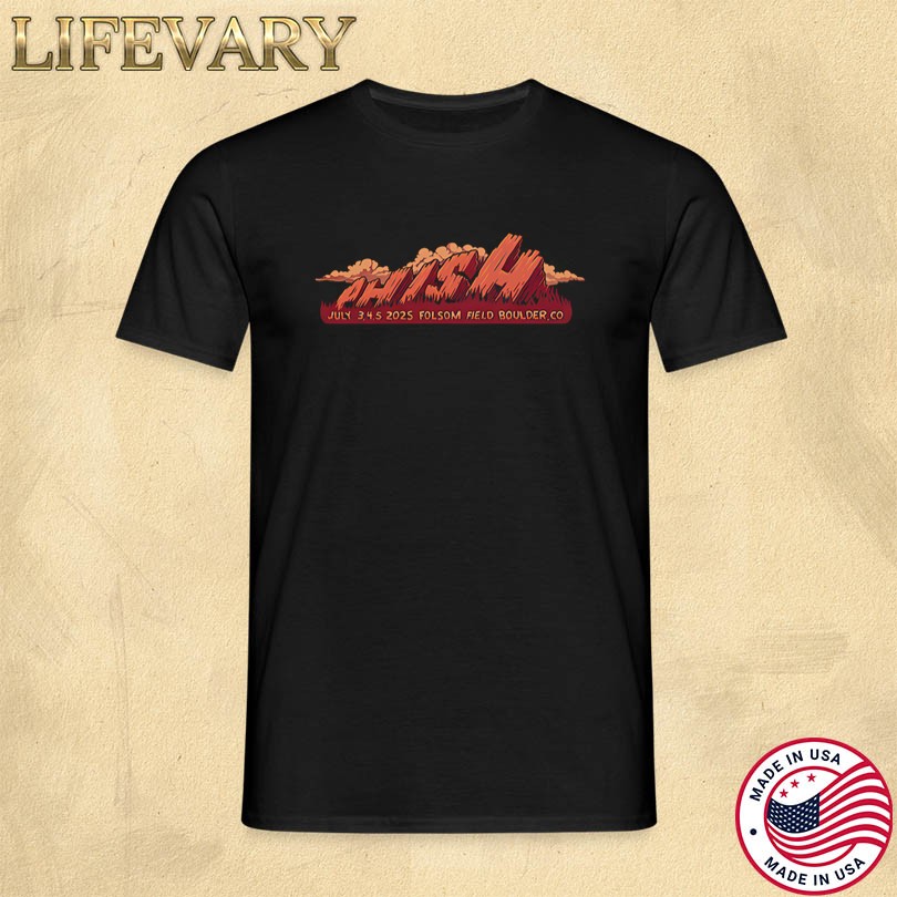 Phish July 3 4 5 2025 Folsom Field Boulder CO Merch