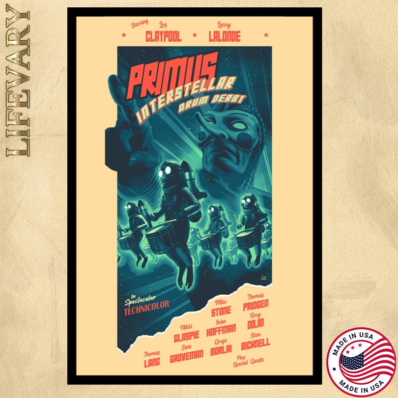 Primus 2025 Interstellar Drum Derby Poster
