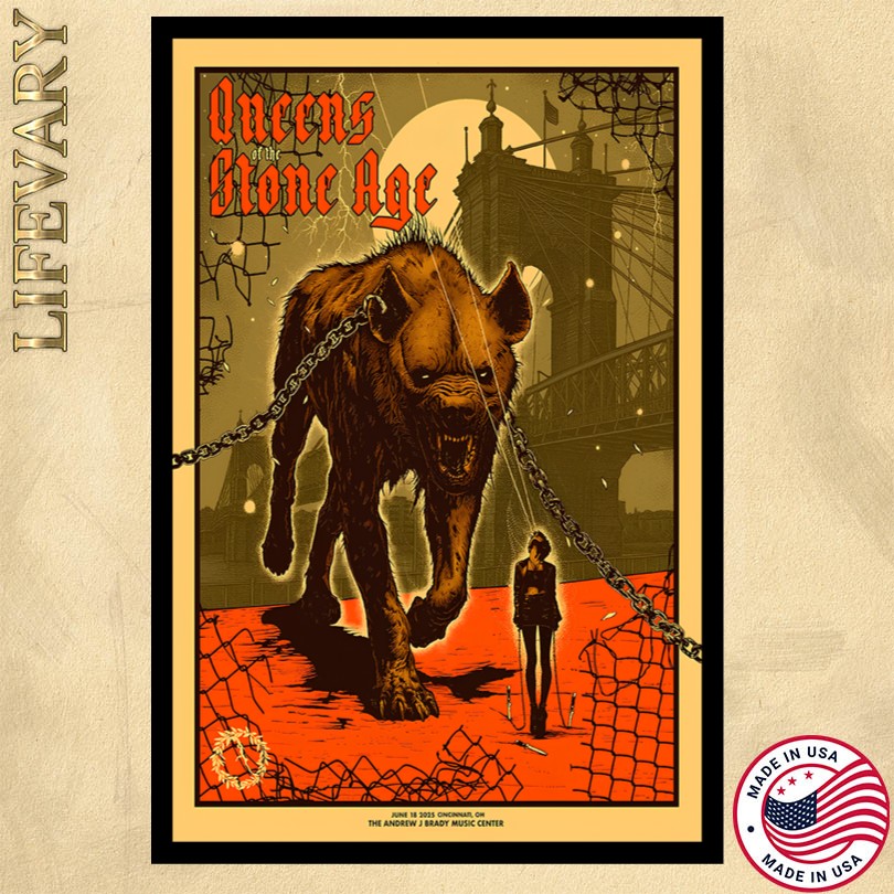 Queens Of The Stone Age June 18 2025 The Andrew J Brady Music Center Cincinnati, OH Poster
