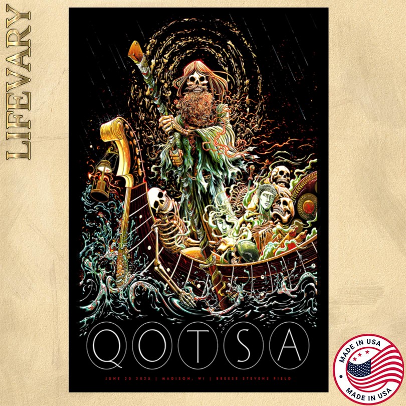 Queens Of The Stone Age Tour 2025 Madison WI Poster