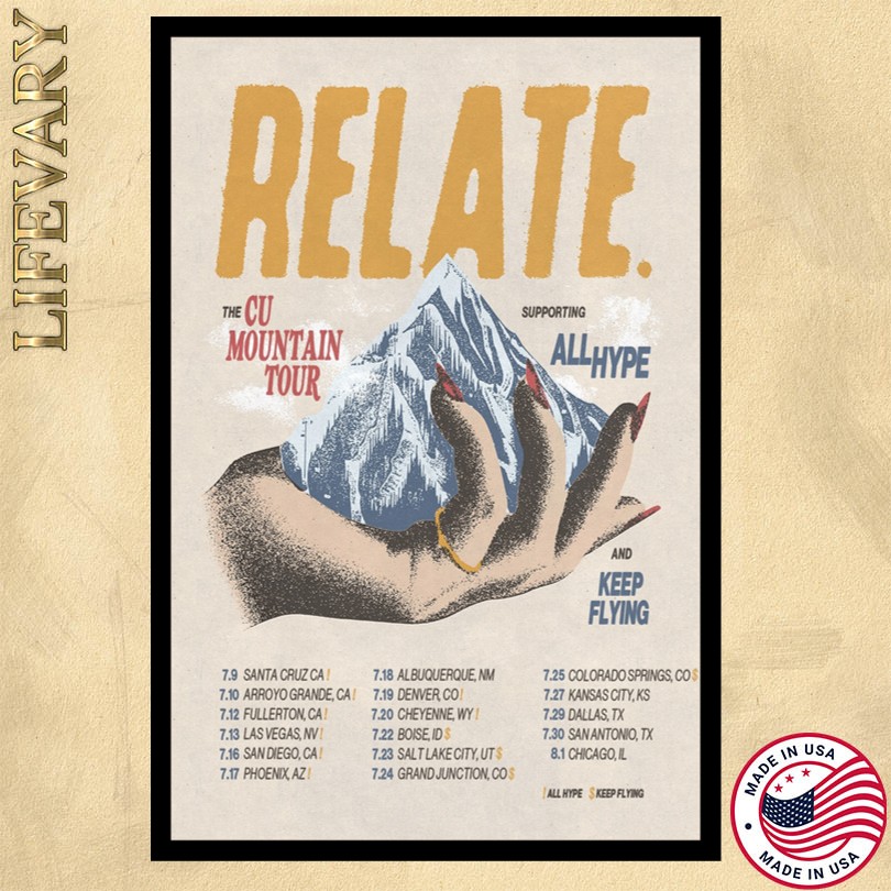 Relate The Cu Mountain Tour 2025 Poster