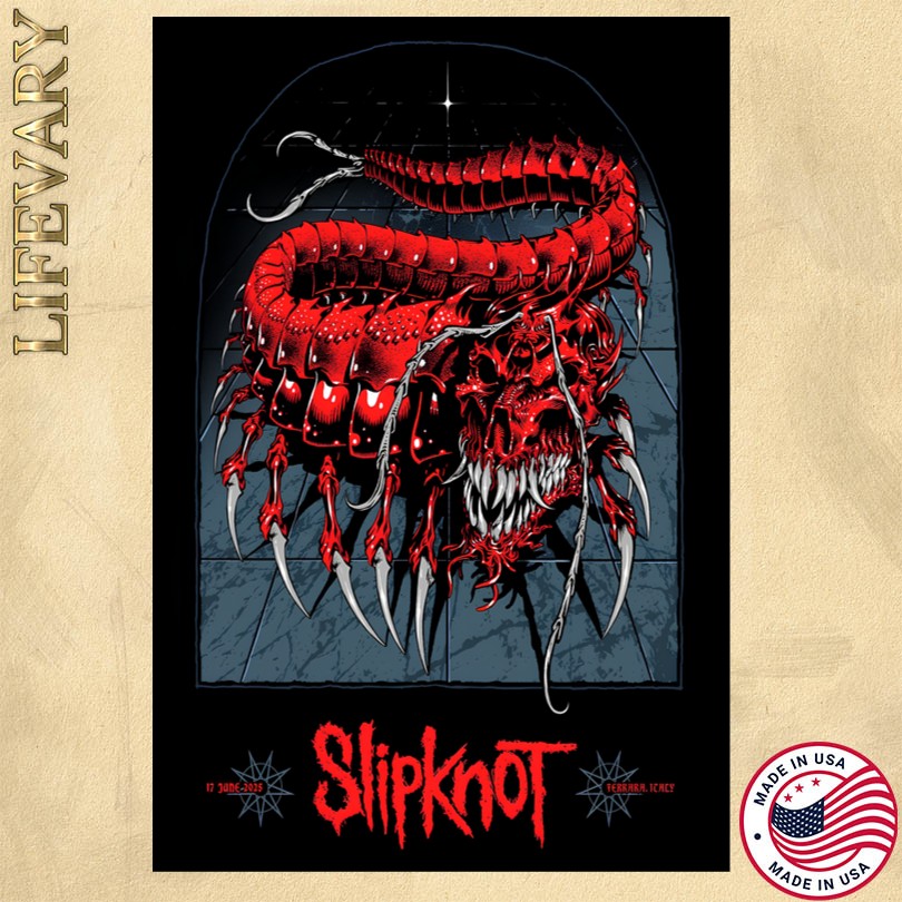 Slipknot Ferrara Music Festival in Italy June 17 2025 Poster