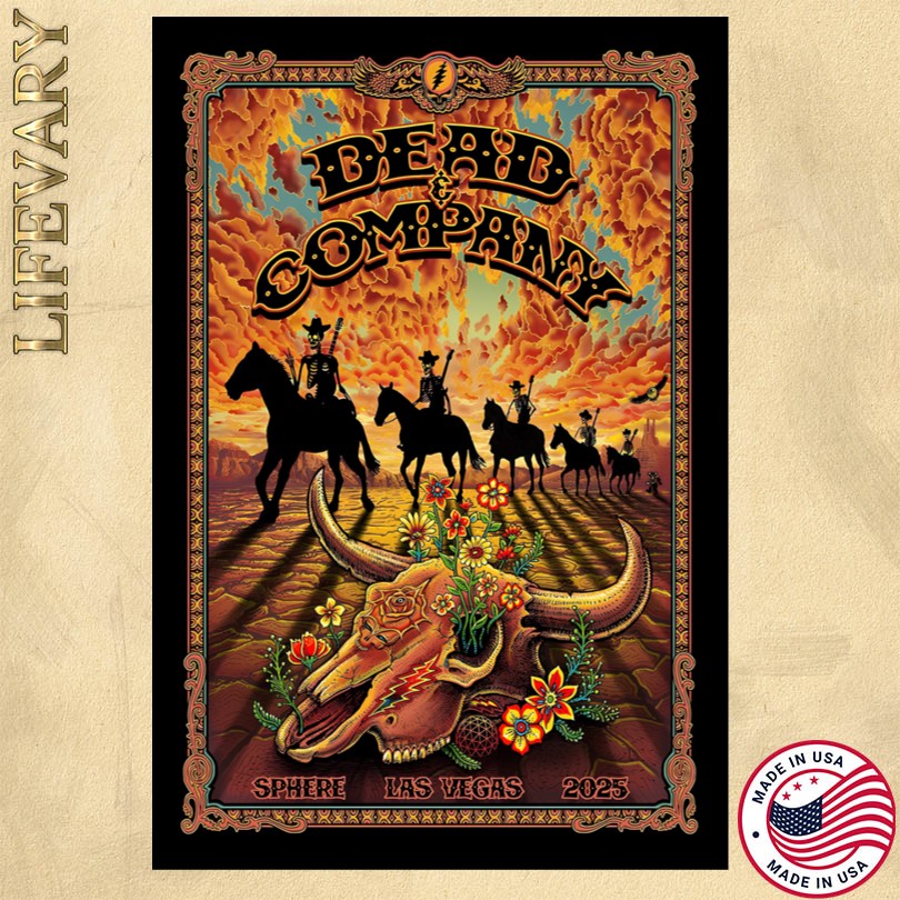 Special Dead And Company Sphere Las Vegas 2025 Poster