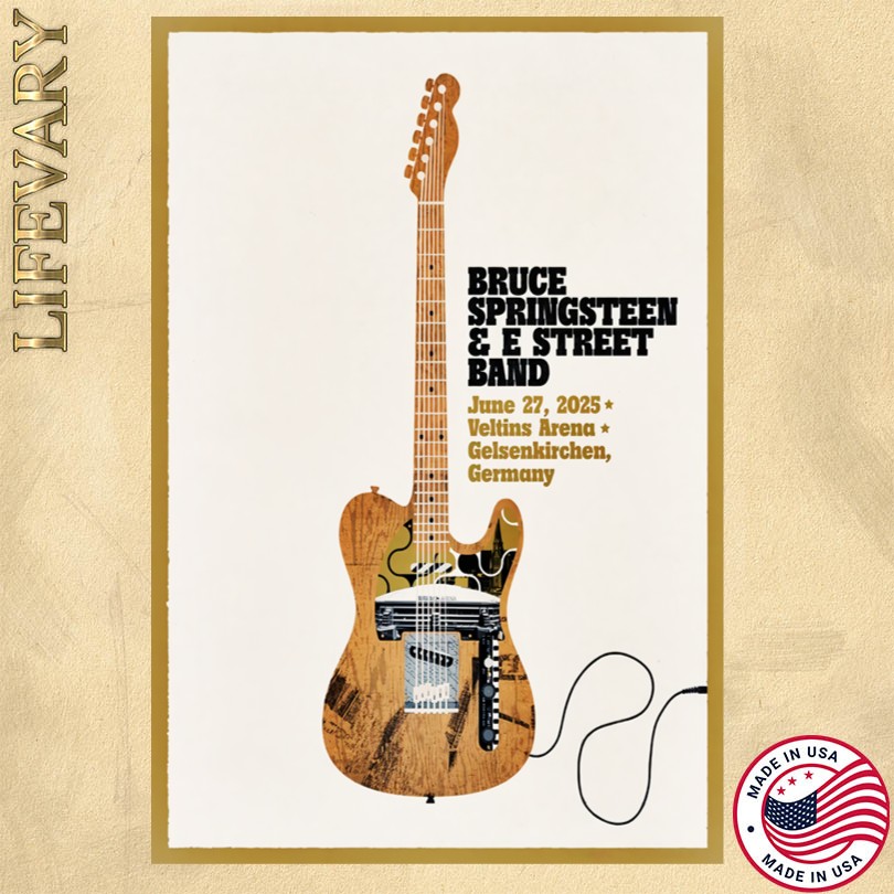Springsteen & The E-Street Band Gelsenkirchen 6 27 25 Tour Poster