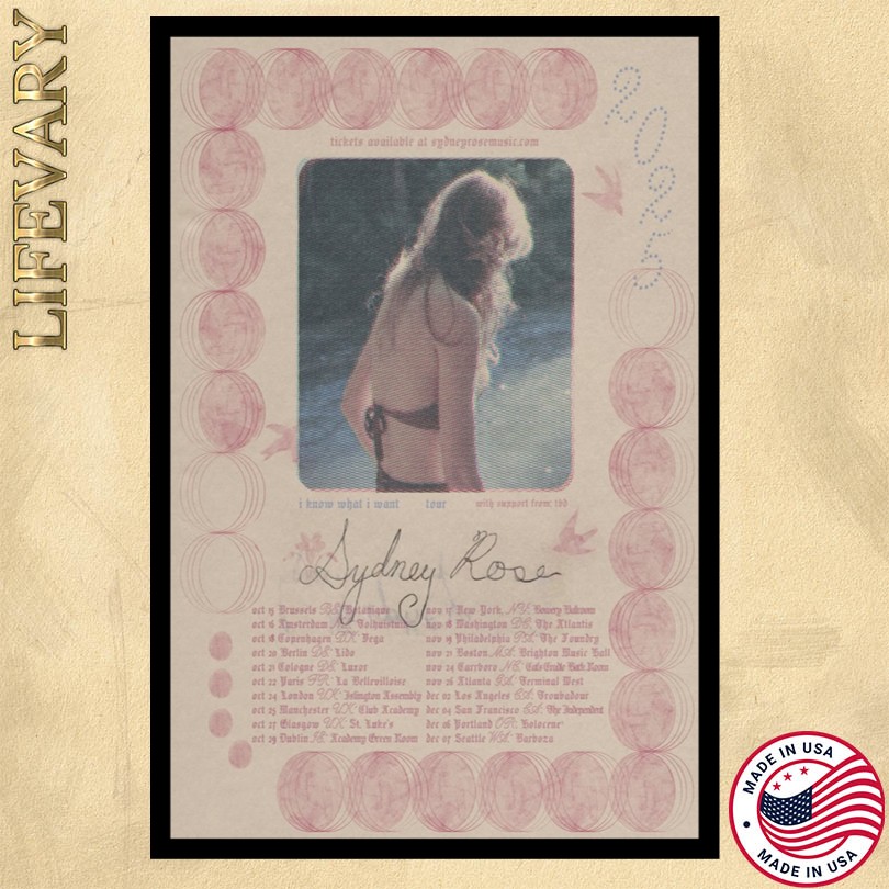 Sydney Rose I Know What I Want Tour Poster