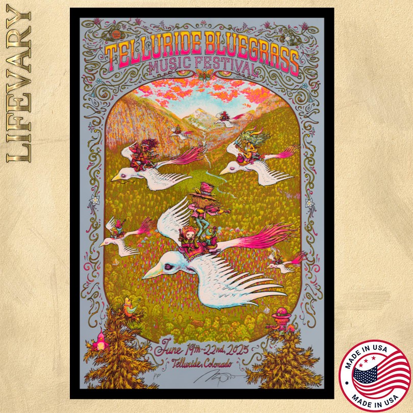 Telluride Bluegrass Music Festival Telluride Colorado June 19-22 2025 Show Poster