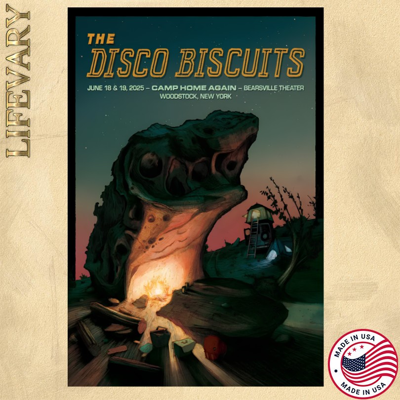 The Disco Biscuits Bearsville Theater June 18-19 2025 Woodstock, NY Event Poster