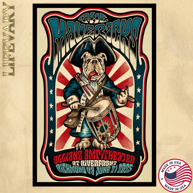 The Mavericks Allianz Amphitheater at Riverfront June 21 2025 Richmond VA Event Poster