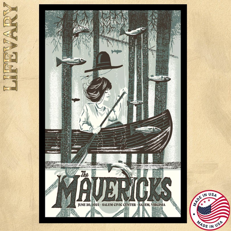 The Mavericks Merch Salem, VA June 20 Show Poster