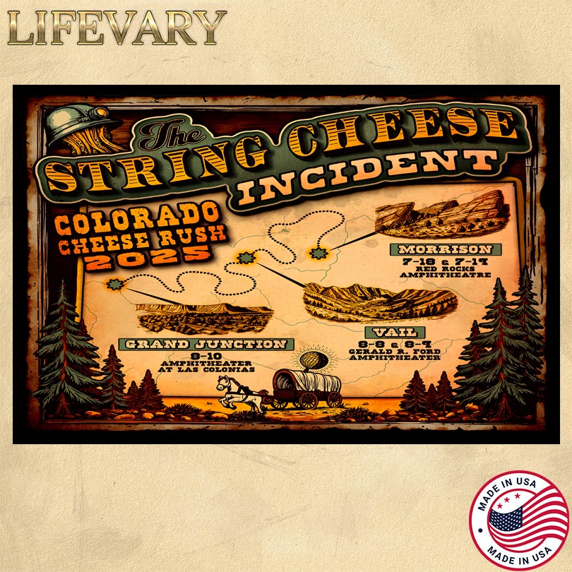 The String Cheese Incident Colorado Cheese Rush 2025 Poster