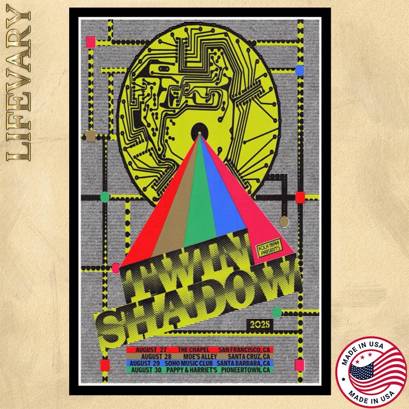 Twin Shadow Aug 2025 Tour Poster