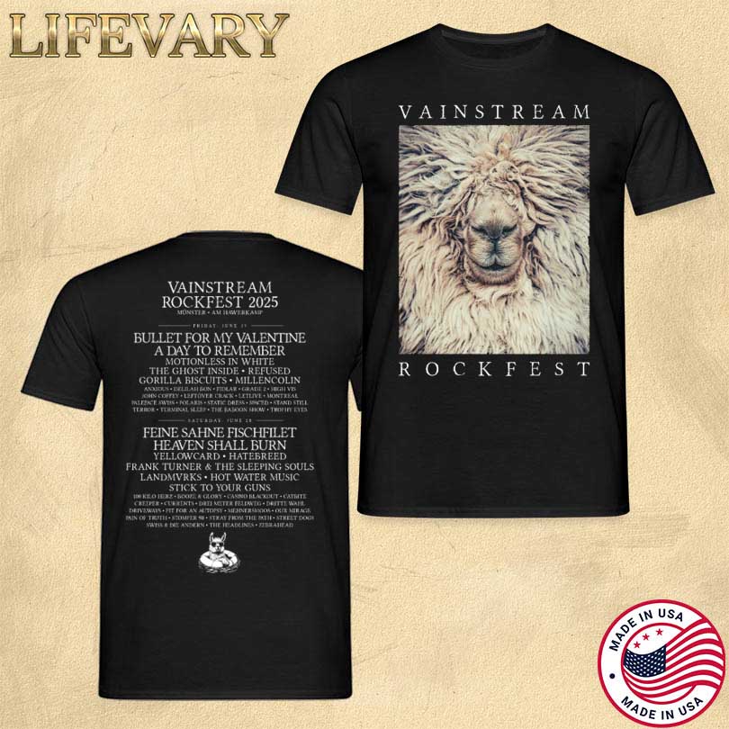 Vainstream Rockfest Alpaka vs 2025 Shirt