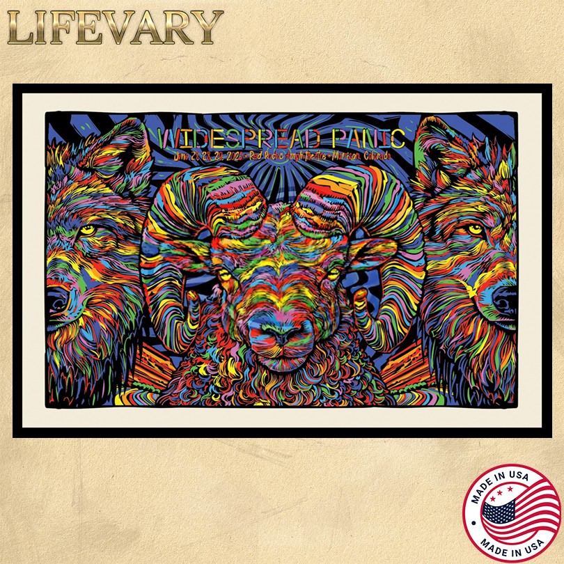 Widespread Panic Red Rock June 27 28 29 2025 Colorado Poster