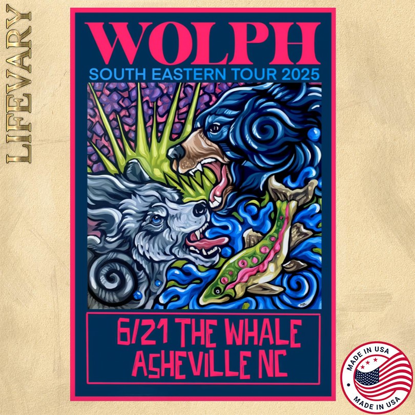 WOLPH The Whale Asheville NC June 21 2025 Tour Poster