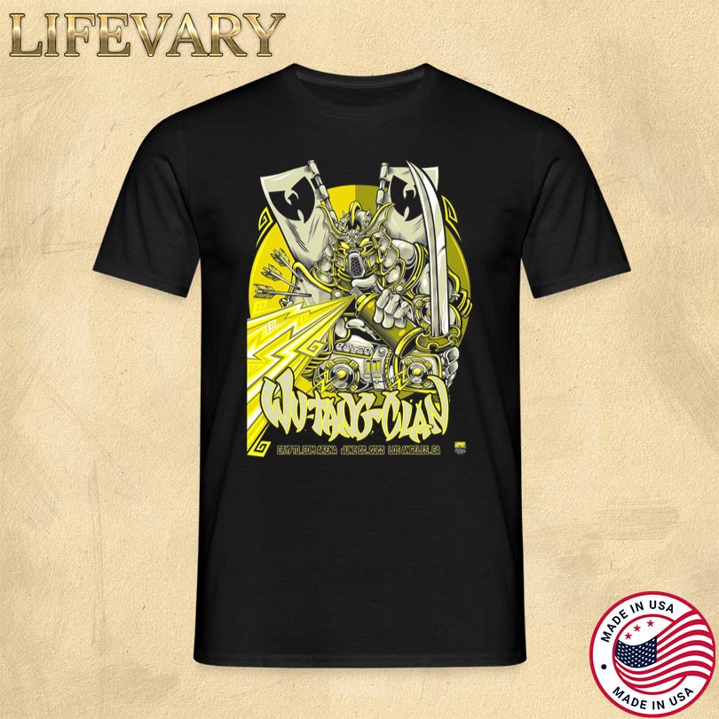 Wu Tang Clan June 22 2025 Los Angeles CA Tour T-Shirt