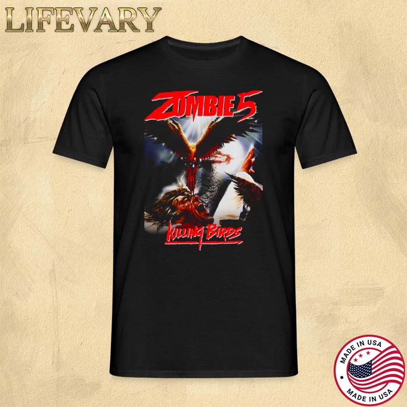 Zombie 5 Killing Birds Horror Movie T-shirt
