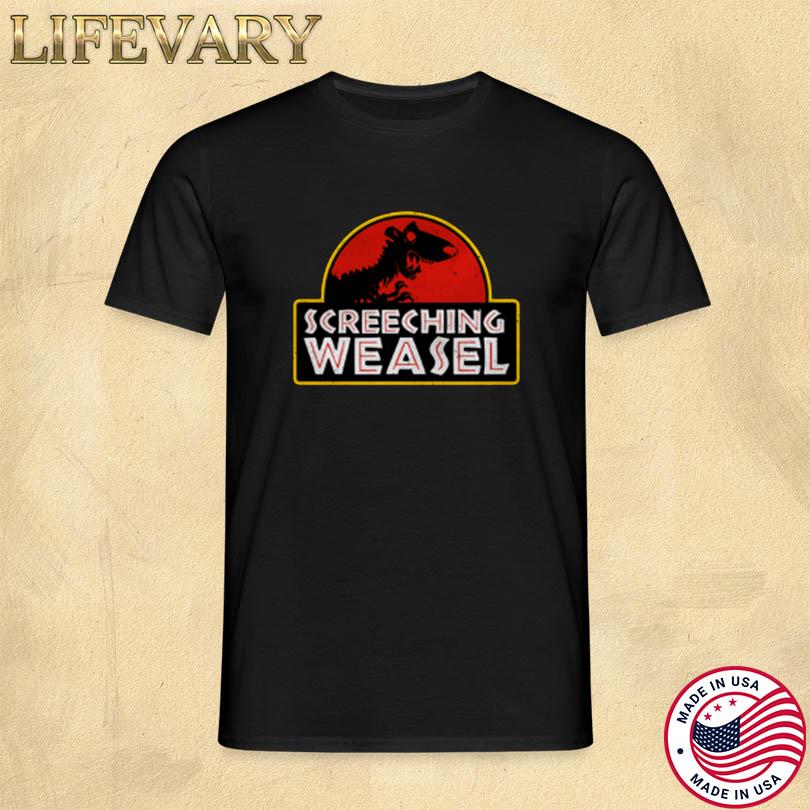 2025 Screeching Weasel Jurassic Weasel New Tee