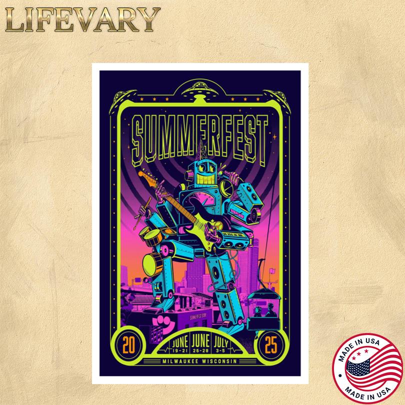 2025 Summerfest in Milwaukee Poster
