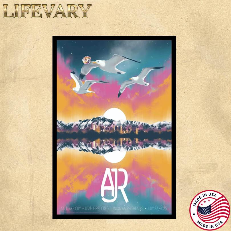 AJR Concert Event West Valley City UT July 22 2025 Poster
