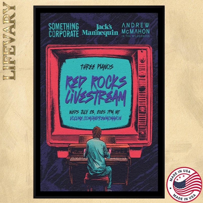 Andrew McMahon July 23 2025 Red Rocks Poster