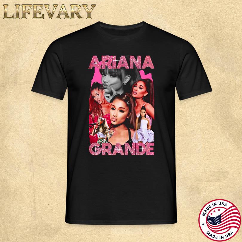 Ariana Grande Pink Sparkle Bootleg T Shirt