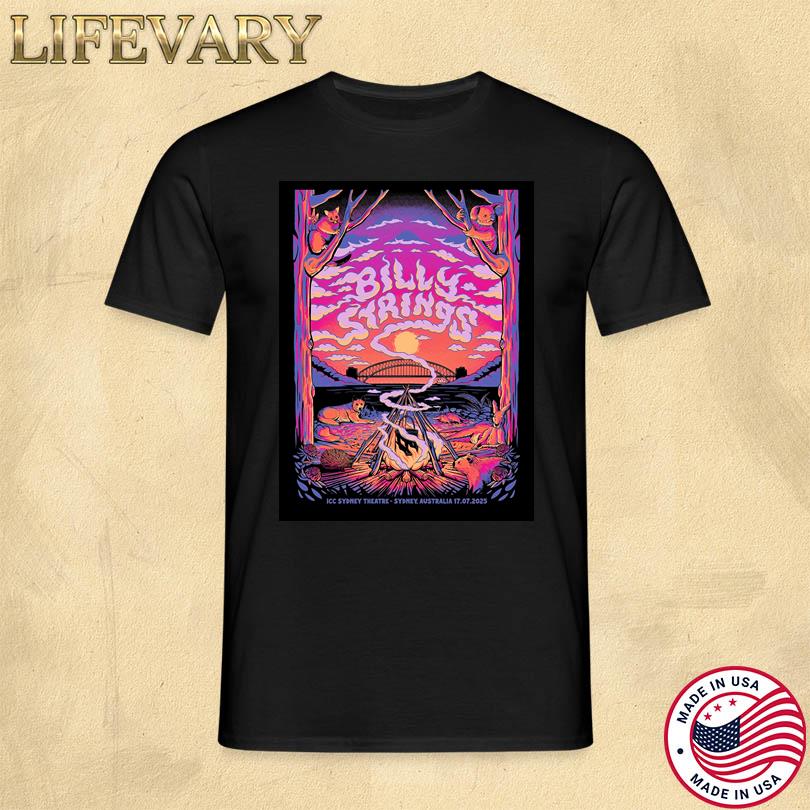 Billy Strings Tour Tee – July 17 2025 ICC Sydney Theatre Australia