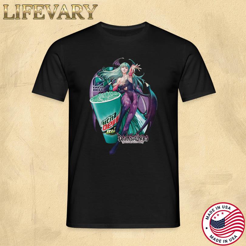 Bja-Bat Baja Blast Darkstalkers Resurrection Mountain Dew T-shirt
