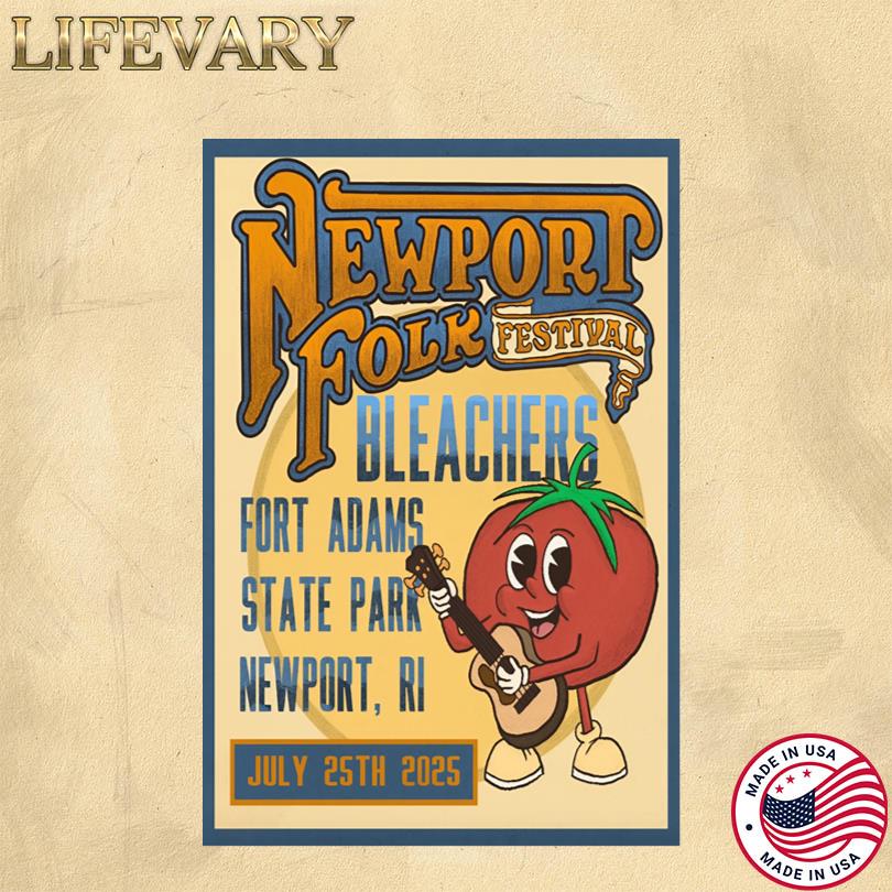 Bleachers Event Poster July 25 2025 Fort Adams State Park