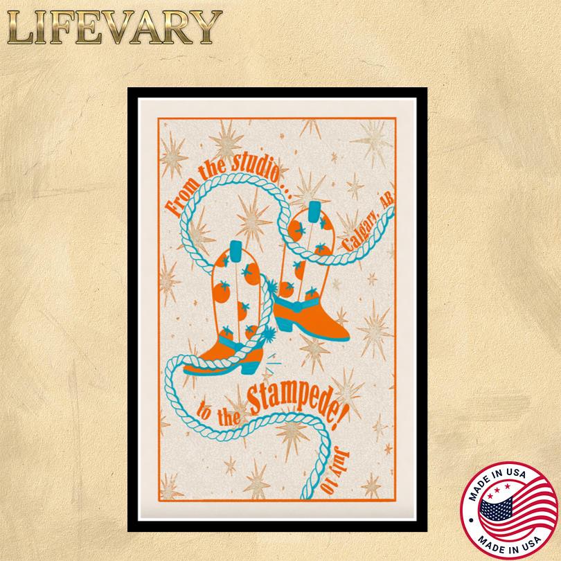 Bleachers Live Show Poster – Stampede Park Calgary – 2025 Tour