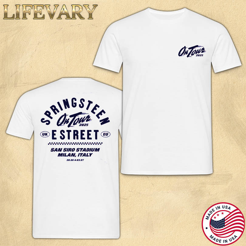 Bruce Springsteen & The E-Street Band June 30 2025 Milan Italy T-Shirt