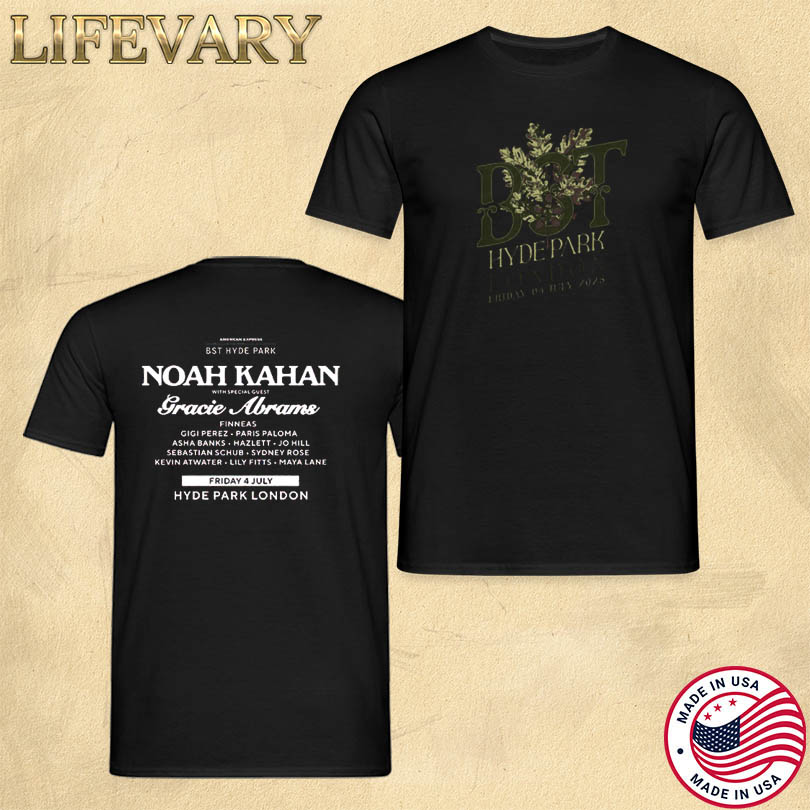 BST Hyde Park Noah Kahan 2025 Event T-Shirt