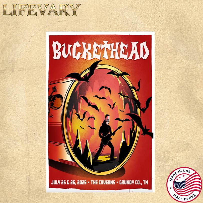 Buckethead Live Show Jul 25-26 2025 Grundy County TN Poster