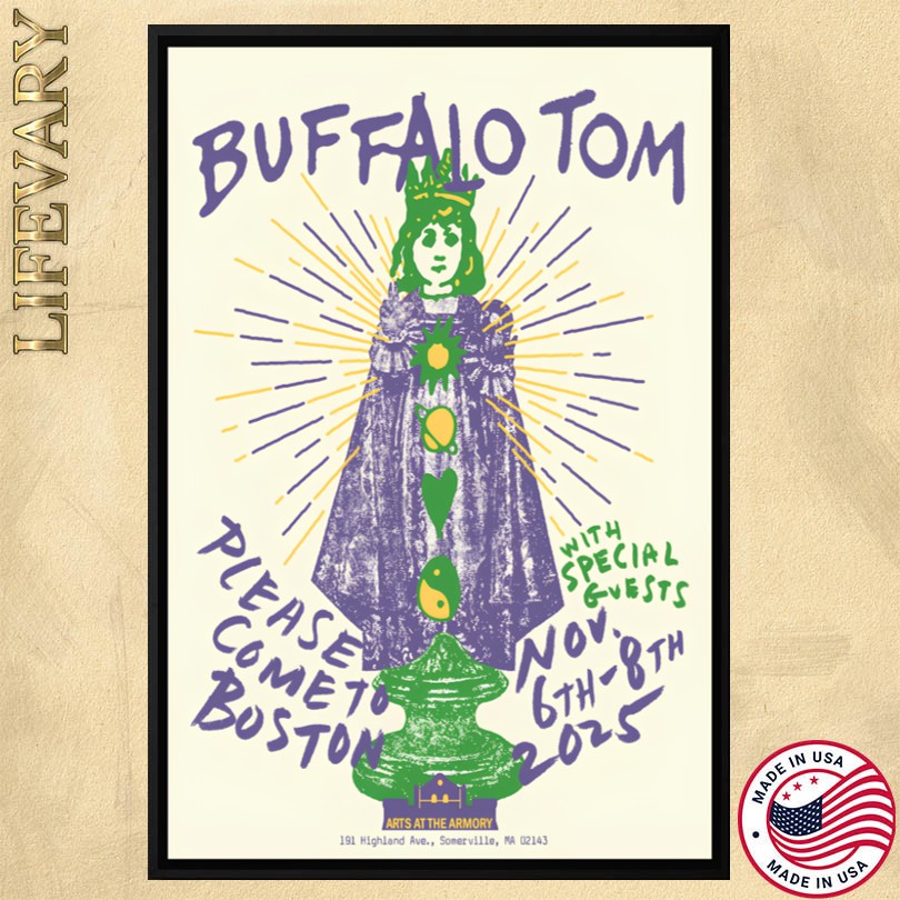 Buffalo Tom Somerville MA Nov 6-8 2025 Tour Poster