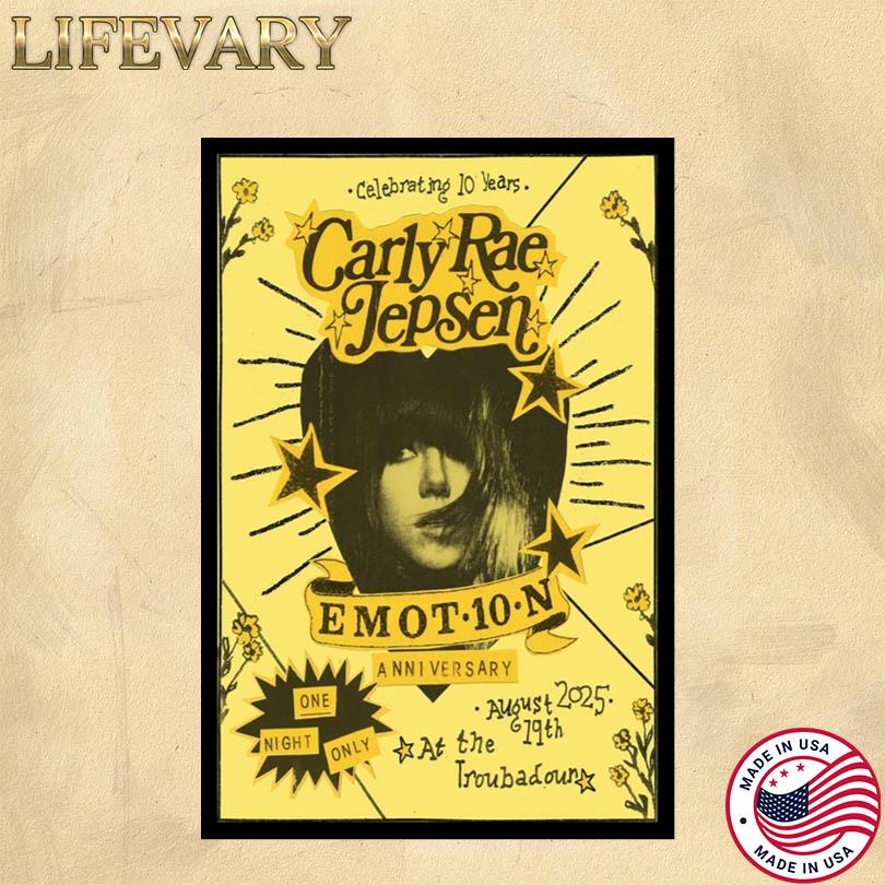 Carly Rae Jepsen Poster – Live in West Hollywood Aug 19 2025