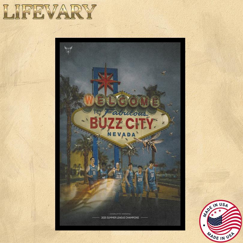 Charlotte Hornets 2025 Summer League Champions Event Poster