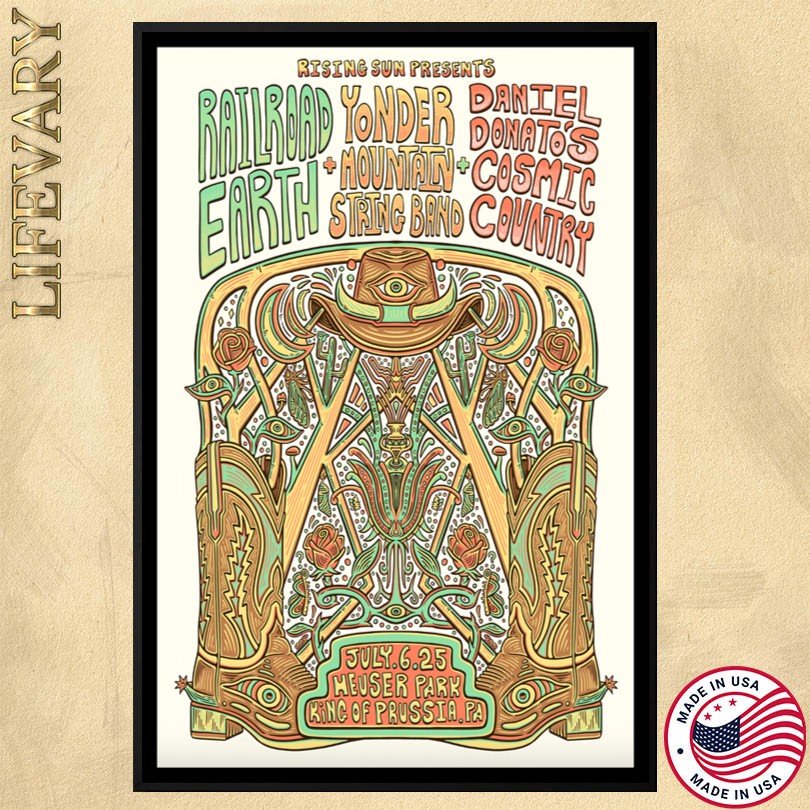 Daniel Donato\'s Cosmic Country July 6 2025 Heuser Park King of Prussia, PA Poster