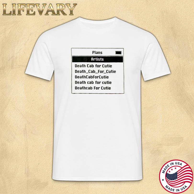 Death Cab For Cutie iPod Shirt