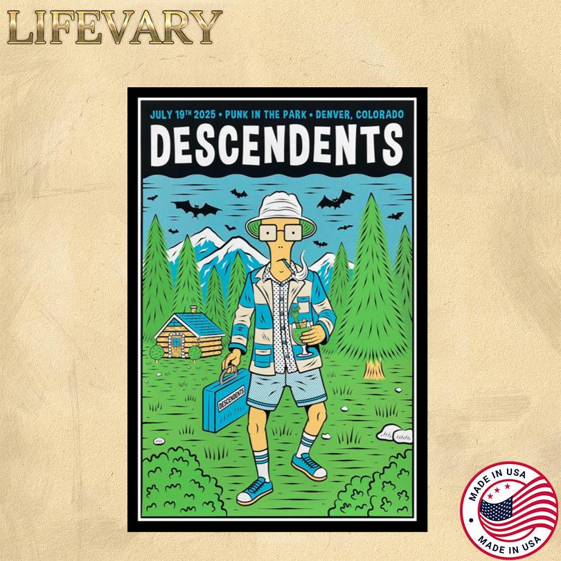 Descendents Poster – Punk In The Park Denver 2025 Event
