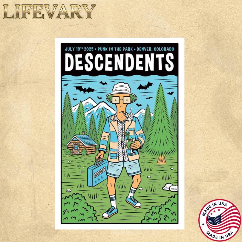 Descendents Poster – Punk In The Park July 19 2025 Denver CO Show