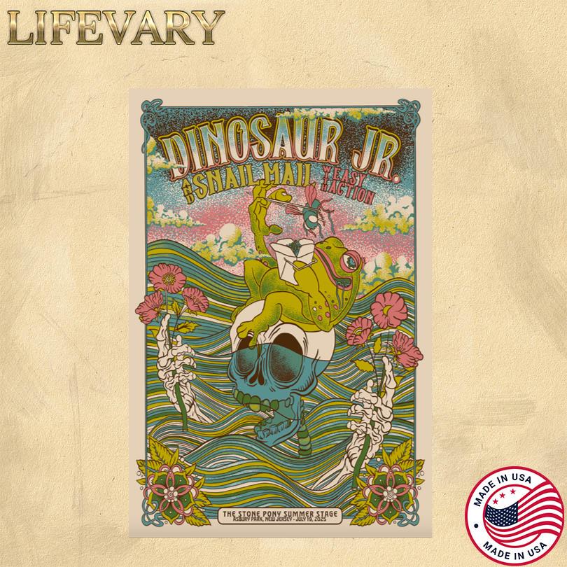 Dinosaur JR. Concert Event Stone Pony Summer Stage July 2025 Poster