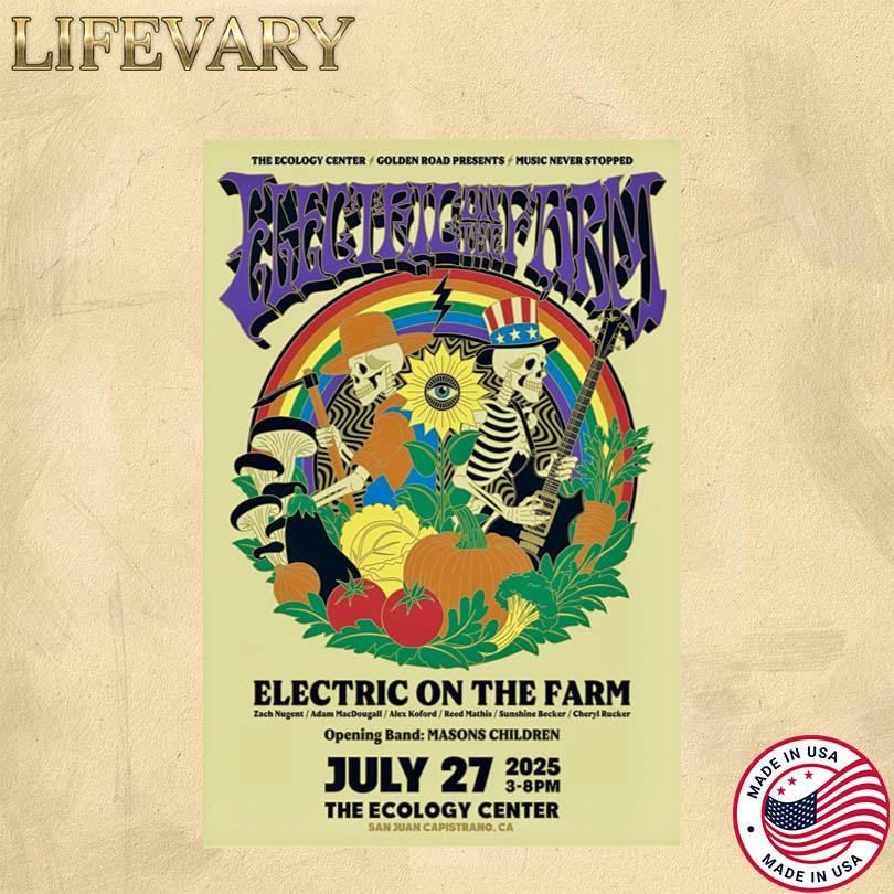 Electric on the Farm Festival 2025 Poster