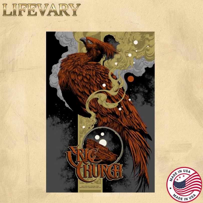 Eric Church Red Rocks 2025 Poster