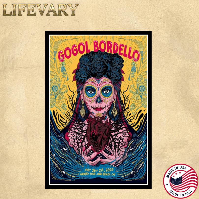 Gogol Bordello Show Warped Tour Long Beach California July 26 27 2025 Poster