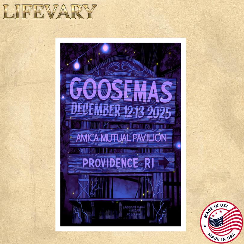 Goosemas Show in Providence RI Amica Mutual Pavilion 2025 Poster