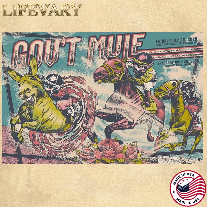 Gov\'t Mule Flood City Festival 2025 Tour Poster