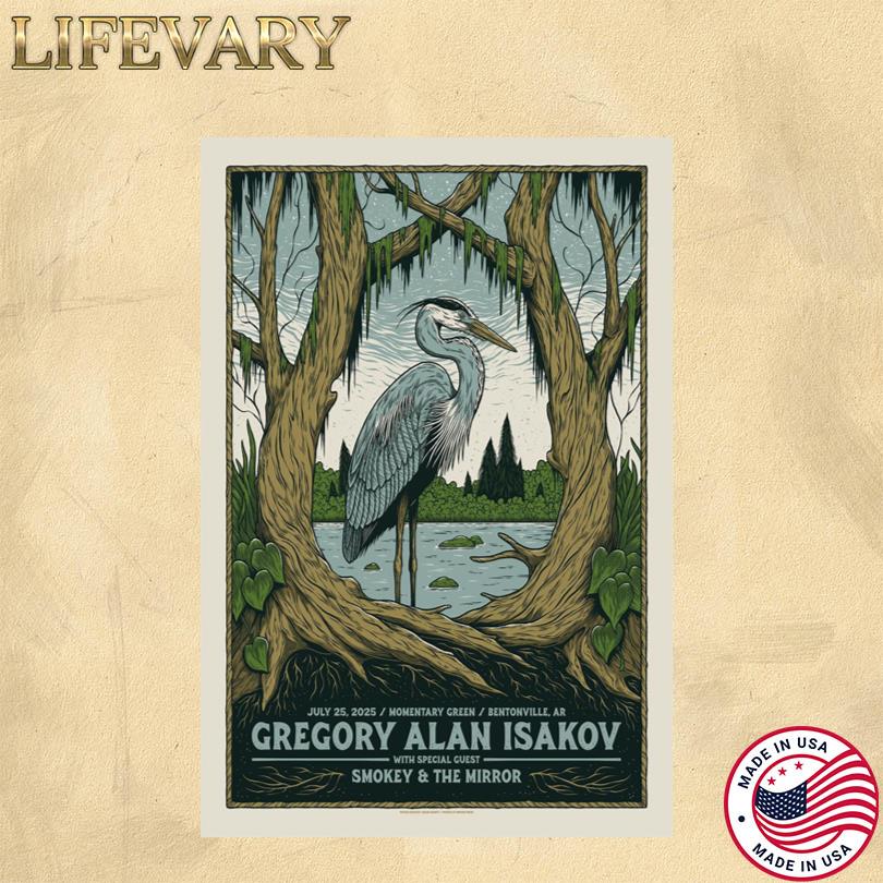 Gregory Alan Isakov July 25 2025 Event Poster Bentonville AR