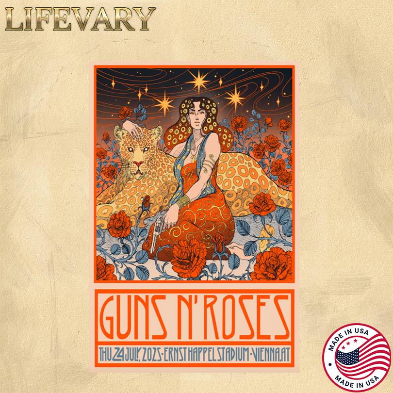 Guns N\' Roses Live in Vienna July 24 2025 Poster